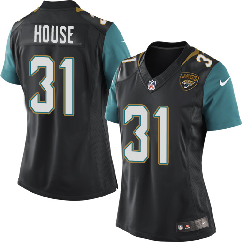 Women's Elite Davon House Nike Jersey Black Alternate - #31 NFL Jacksonville Jaguars